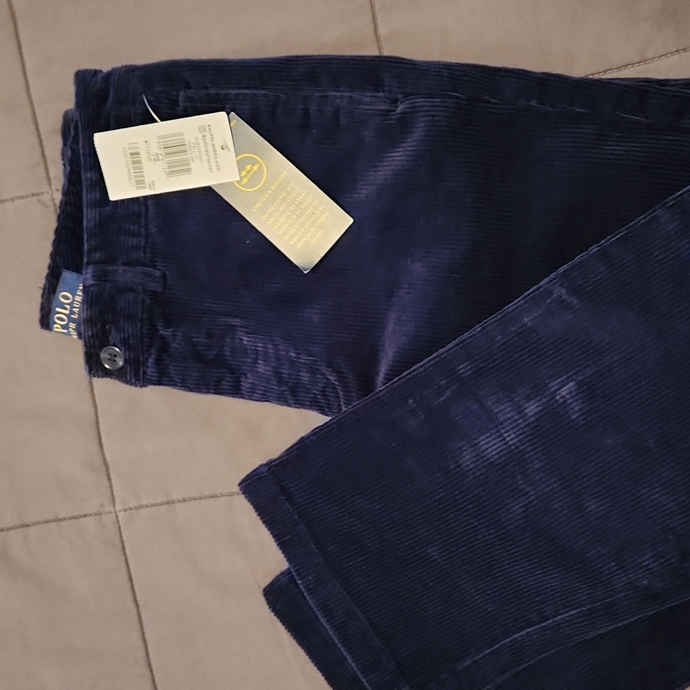 Boys navy corduroy pants